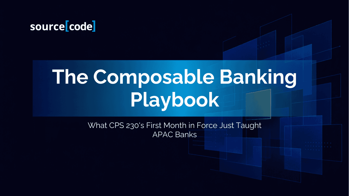 APAC core banking modernization and CPS 230 operational resilience schematic